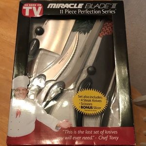 11-piece “MIRACLE BLADE” KNIFE SET (brand new)!